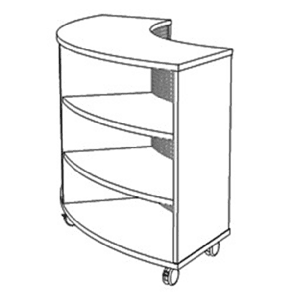 Shelf low quarter circle 89202